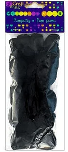 DP Craft Pompony akrylowe mix Czarne - Zabawki kreatywne - miniaturka - grafika 3