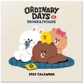 Kalendarze - Line Friends Line Friends - Kalendarz 2022 30x30cm CP22032 - miniaturka - grafika 1