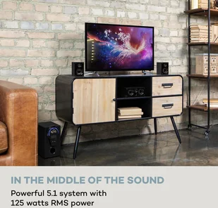 Auna Areal 525 DG, system surround 5.1, 125 W RMS - Głośniki i kolumny - miniaturka - grafika 2