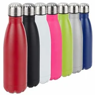 Butelki filtrujące - Relaxdays butelka na napoje ze stali nierdzewnej, zabezpieczona przed wyciekiem, do zimnych i gorących napojów, butelka izolacyjna 500 ml, różne Kolory - miniaturka - grafika 1