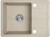 Zlewozmywaki - Laveo Stella zlewozmywak granitowy beżowy SBY413T - miniaturka - grafika 1