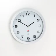 Zegary - AJ Produkty Zegar ścienny, 380 mm, biały, srebrny - miniaturka - grafika 1