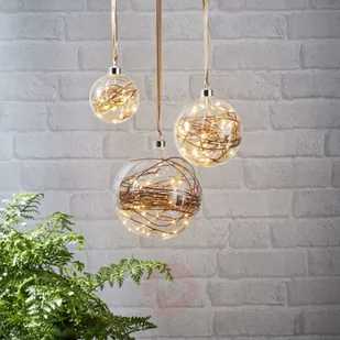 Best Season Kula dekoracyjna LED Glow rattan, 15 cm - Oświetlenie świąteczne - miniaturka - grafika 2