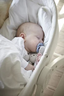 Baby Dan Angel 3w1: łóżeczko, leżaczek i krzesełko - Leżaczki i huśtawki - miniaturka - grafika 4