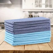 Ściereczki, gąbki, czyściki - DecoKing Zestaw ścierek kuchennych Louie - Turkusowo-granatowy - 10 szt. - miniaturka - grafika 1