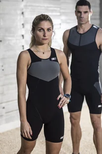 ZEROD strój triathlonowy ELITE TRISUIT czarno-szary - Bielizna sportowa męska - miniaturka - grafika 11