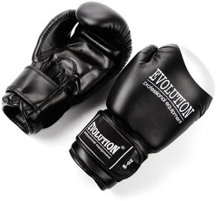 Evolution Rękawice bokserskie, Skóra syntetyczna RB21 czarny, 12 oz - Rękawice bokserskie - miniaturka - grafika 3