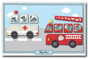 Apli Kids Magnetyczna układanka Apli Kids - Pojazdy - Układanki dla dzieci - miniaturka - grafika 4