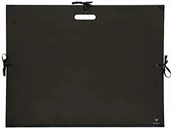 Teczki i skoroszyty - Clairefontaine Clairefontaine Teczka Kraft Art B2+, 3 tasiemki i uchwyt - czarna 38929C - miniaturka - grafika 1