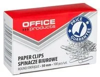 Office products Spinacze orkągłe okrągłe , 50mm, srebrne 18085015-05 - Spinacze i klipsy do papieru - miniaturka - grafika 2