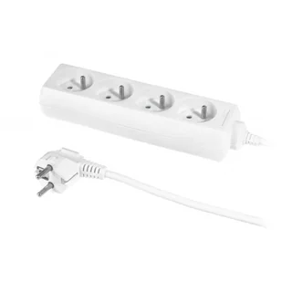 PLAST-ROL Listwa zasilająca PLAST-ROL Przedłużacz 4-gniazda z/u 10A 3m biały PS-470 W-97481) W-97481 - Listwy zasilające - miniaturka - grafika 2