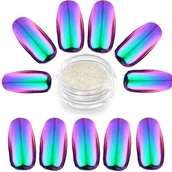 Ozdoby do paznokci - slay Pył Efekt Szronu pyłek Satin satynowy Holo - miniaturka - grafika 1