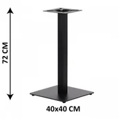 Meble modułowe i akcesoria - Stema SH Podstawa stolika SH-5002-1/60/B, 40x40 cm (stelaż stolika), kolor czarny SH-5002-1/60/B - miniaturka - grafika 1