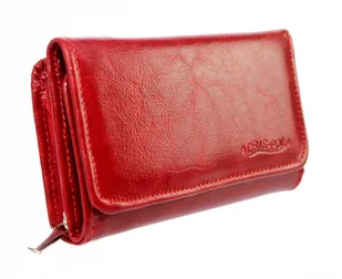 CRIS-POL (PL) Wygodny Portfel Damski Skórzany CRIS-POL(PL) Skóra Licowa 14 cm Kieszeń Na Zewnątrz Na Suwak - Portfele - miniaturka - grafika 6