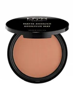 Bronzery i konturowanie twarzy - Nyx professional makeup NYX Professional Makeup - MATTE BRONZER POWDER - Matowy puder brązujący - 01 - LIGHT - miniaturka - grafika 1