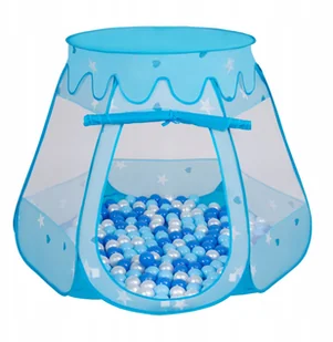 Zamek z piłkami Namiot Suchy Basen kulki 100 szt - Namioty i tipi dla dzieci - miniaturka - grafika 3