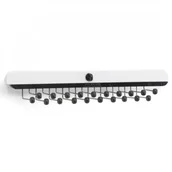 Wieszaki i stojaki - Foppapedretti Drewniany wieszak na krawaty Dandy White Foppapedretti - biały pg-code-9995659547664 - miniaturka - grafika 1