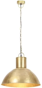 VidaXL Lampa wisząca, 25 W, kolor mosiądzu, okrągła, 48 cm, E27 320564 - Lampy sufitowe - miniaturka - grafika 4