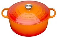 Brytfanny - Le Creuset rondel żeliwny 28 cm z serii Signature, czerwony, 28 cm 21177280902430 - miniaturka - grafika 1
