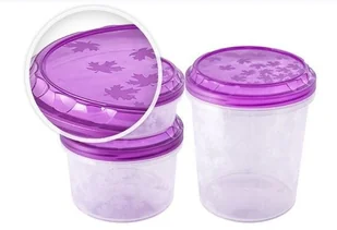 Branq 3 zakręcane pojemniki na żywność okrągłe BR1115 - Pojemniki kuchenne - miniaturka - grafika 9