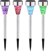 Lampy ogrodowe - Solar Globo Wielokolorowa lampa solarna wbijana ogrodowa LED Globo 36351-12 36351-12 - miniaturka - grafika 1