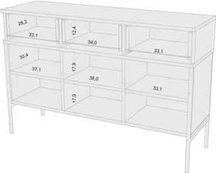 SKANDICA Komoda Polka Navy Blue - Komody - miniaturka - grafika 8