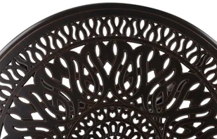 Beliani Stół ogrodowy okrągły 90 cm brązowy ANCONA 191197 - Stoły ogrodowe - miniaturka - grafika 8