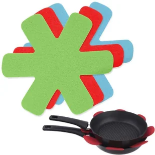 Excellent Housewares Przekładka ochronna ochraniacz do patelni garnków przekładki ochronne 18 cm 6 sztuk 8719987099984 - Akcesoria i części AGD - miniaturka - grafika 2