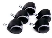 Meble fryzjerskie - Efalock kółka do hockera plastikowe 5 szt. - miniaturka - grafika 1