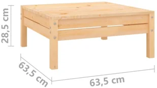 vidaXL 10-cz. zestaw wypoczynkowy do ogrodu, lite drewno sosnowe - Meble ogrodowe - miniaturka - grafika 8