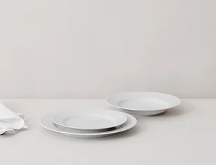 Lyngby Porcelain Lyngby Porcelain RHOMBE Talerz Płaski 23 cm 201223 - Talerze - miniaturka - grafika 5