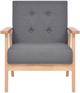 vidaXL Zestaw wypoczynkowy, 3 szt., tkanina, ciemnoszary - Komplety wypoczynkowe vidaXL Zestaw wypoczynkowy, 3 szt., tkanina, ciemnoszary - Komplety wypoczynkowe - miniaturka - grafika 8