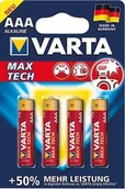 Baterie i akcesoria - Varta Max Tech AAA Micro Batterie 1,5 V 4er-Blister - 04703110404 - miniaturka - grafika 1