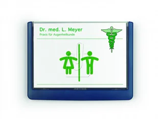 Durable Tabliczka informacyjna Click Sign Durable 149mm x 105,5mm granatowa 486107 - Numery na dom - miniaturka - grafika 5