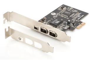 Digitus Kontroler Firewire 400 PCI Express 3xZew IEEE1394a 6pin + Mini Low Profile DS-30201-5 - Kontrolery - miniaturka - grafika 2
