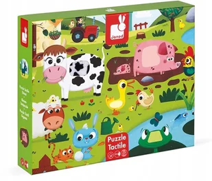 Janod Puzzle sensoryczne 20 elementów Farma J02772 - Puzzle - miniaturka - grafika 2