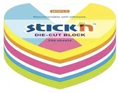 Notesy i bloczki - STICK N NOTES SERCE, 64X67MM, MIX 5 KOL. NEON+BIAŁY, 250KART. 21836 - miniaturka - grafika 1