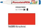Kredki, ołówki, pastele i pisaki - KREUL PISAK DO PORCELANY KREUL PORCELAINPEN EASY CHERRY RED KR 16305 - miniaturka - grafika 1