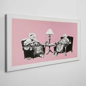Obrazy i zdjęcia - PL Coloray Obraz Canvas Nowoczesny Babcie Banksy 100x50cm - miniaturka - grafika 1