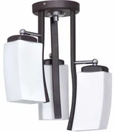 Lampy sufitowe - Luminex Plafon lampa sufitowa Ares 3x60W E14 biały/wenge 4190 - miniaturka - grafika 1