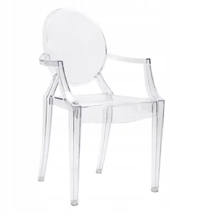 King Home Włoskie krzesło King Bath Louis Ghost transparentne 124-APC.CLEAR - Krzesła - miniaturka - grafika 3