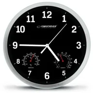 Zegary - Esperanza Zegar ścienny Lyon czarny (EHC016K - miniaturka - grafika 1