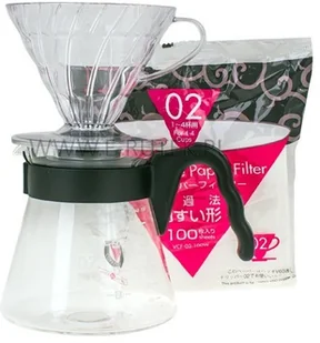 Hario zestaw V60 Pour Over Kit - drip + serwer + filtry VCSD-02B-EX - Pozostałe akcesoria kuchenne - miniaturka - grafika 4