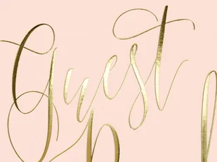 Party Deco Księga gości weselnych Guest Book pudrowy róż - 22 kartki KWAP58-081P - Wesele i ślub - miniaturka - grafika 2