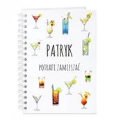 Notesy i bloczki - Murrano Przepiśnik kołonotatnik na przepisy z nadrukiem dla barmana na i KZ-COOK-029 - miniaturka - grafika 1