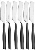 Noże kuchenne - Bugatti Glamour glnu  żywica akryl nitryl SAN firmy 021 °F32 6 Nóż do masła, 6 sztuki), stal, 16 x 20 x 3 cm, czarna GLNU-021F32/6 - miniaturka - grafika 1
