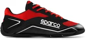 Buty sportowe męskie - Sparco Buty sportowe S-POLE czarno-czerwone 00128838NRRS - miniaturka - grafika 1