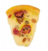 Zabawki dla psów - Gumowa Pizza Piszcząca Zabawka Dla Psa Gryzak - miniaturka - grafika 1
