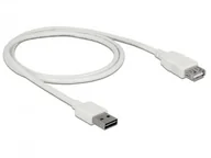 Kable USB - Delock EASY-USB-KAB.2.0 A > gniazdo USB 2.0 A 1 m Biały 85199 - miniaturka - grafika 1