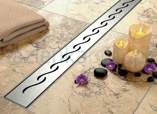 Rea Wave 900 N Odpływ liniowy 90 cm chrom G0119 - Odpływy liniowe - miniaturka - grafika 2